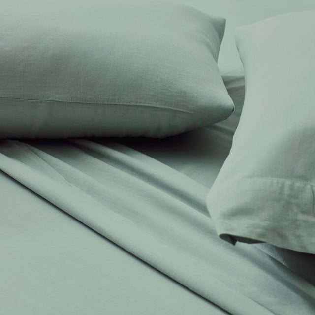 Linen-Weave Cotton Sheet Set - Bed Sheets