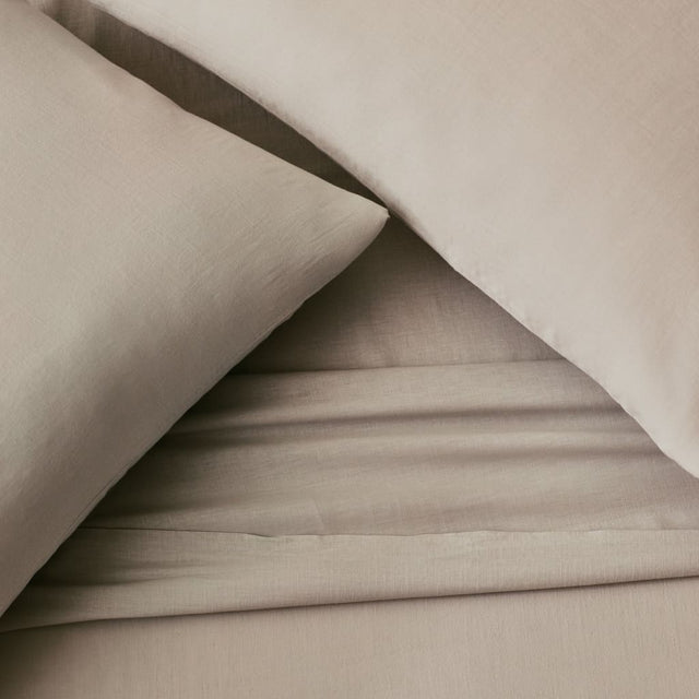 Linen-Weave Cotton Sheet Set - Bed Sheets