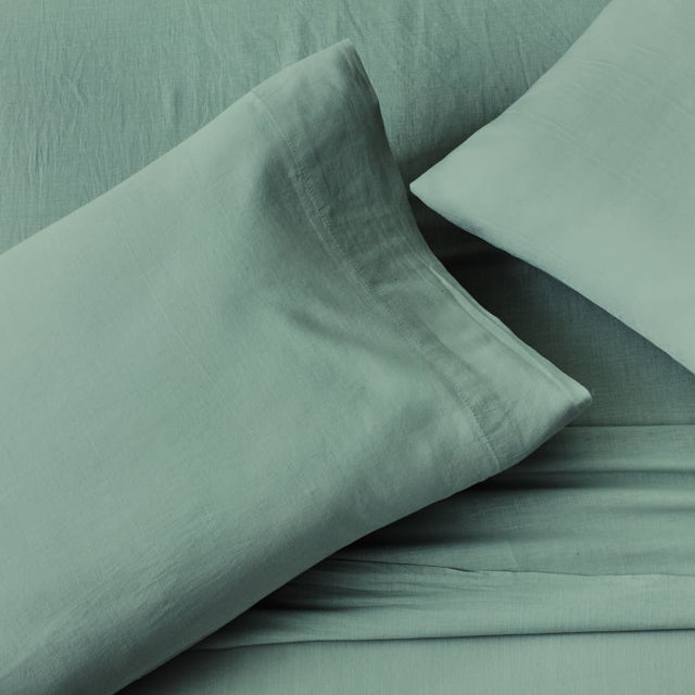 Linen-Weave Cotton Sheet Set - Bed Sheets