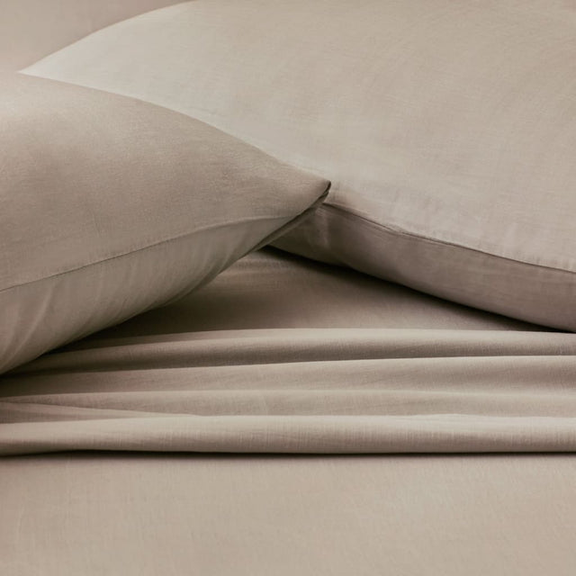 Linen-Weave Cotton Sheet Set - Bed Sheets